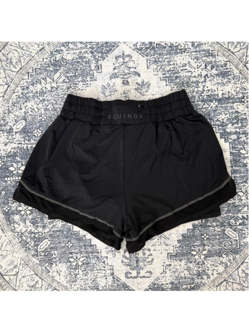 Equinox black athletic lined running shorts - Size M